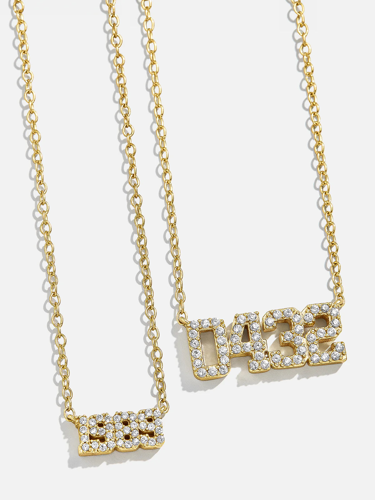 Custommade Number Necklace with strass – Byloro