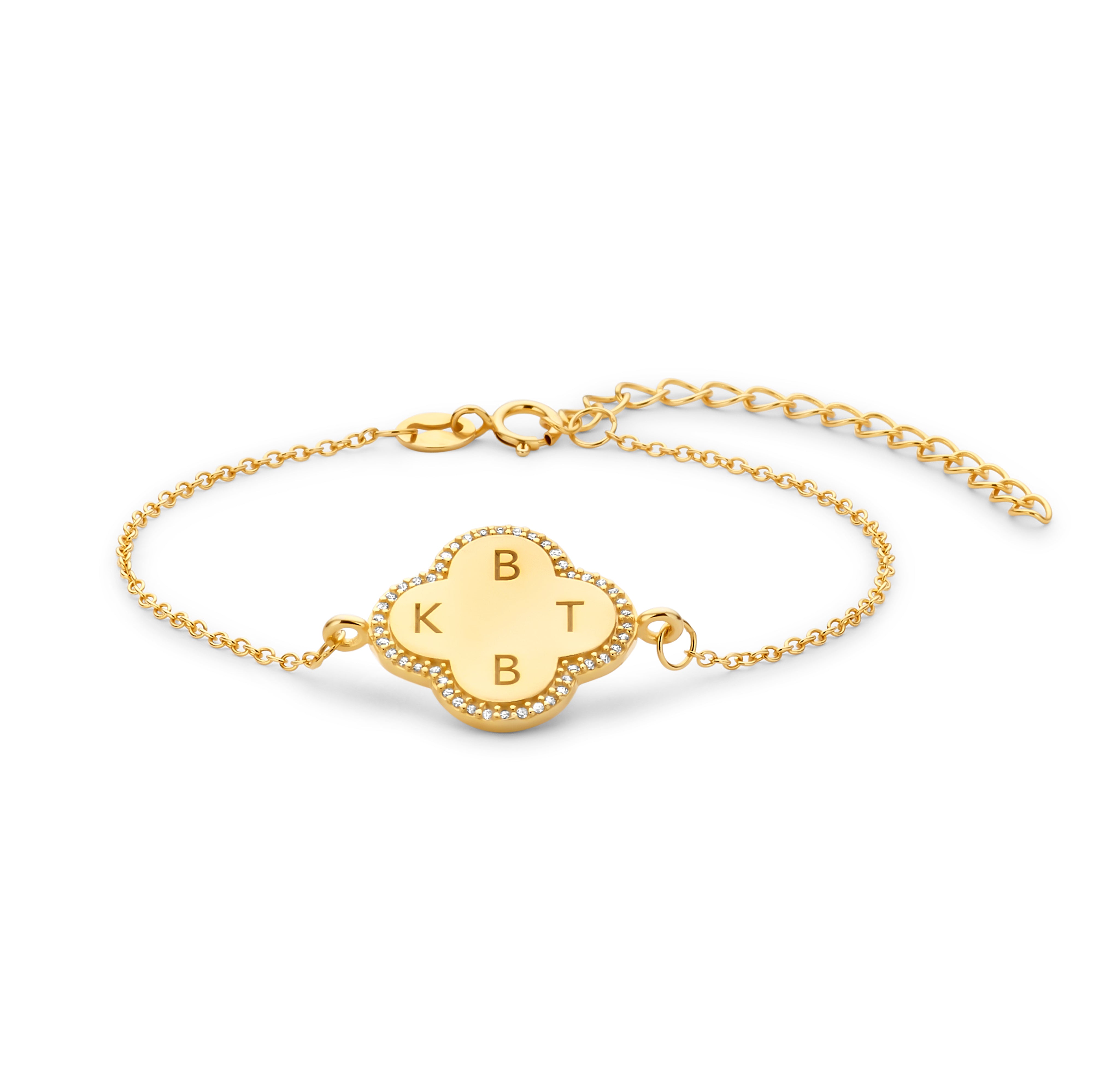 Custommade Lucky Clover Charm Bracelet – Byloro