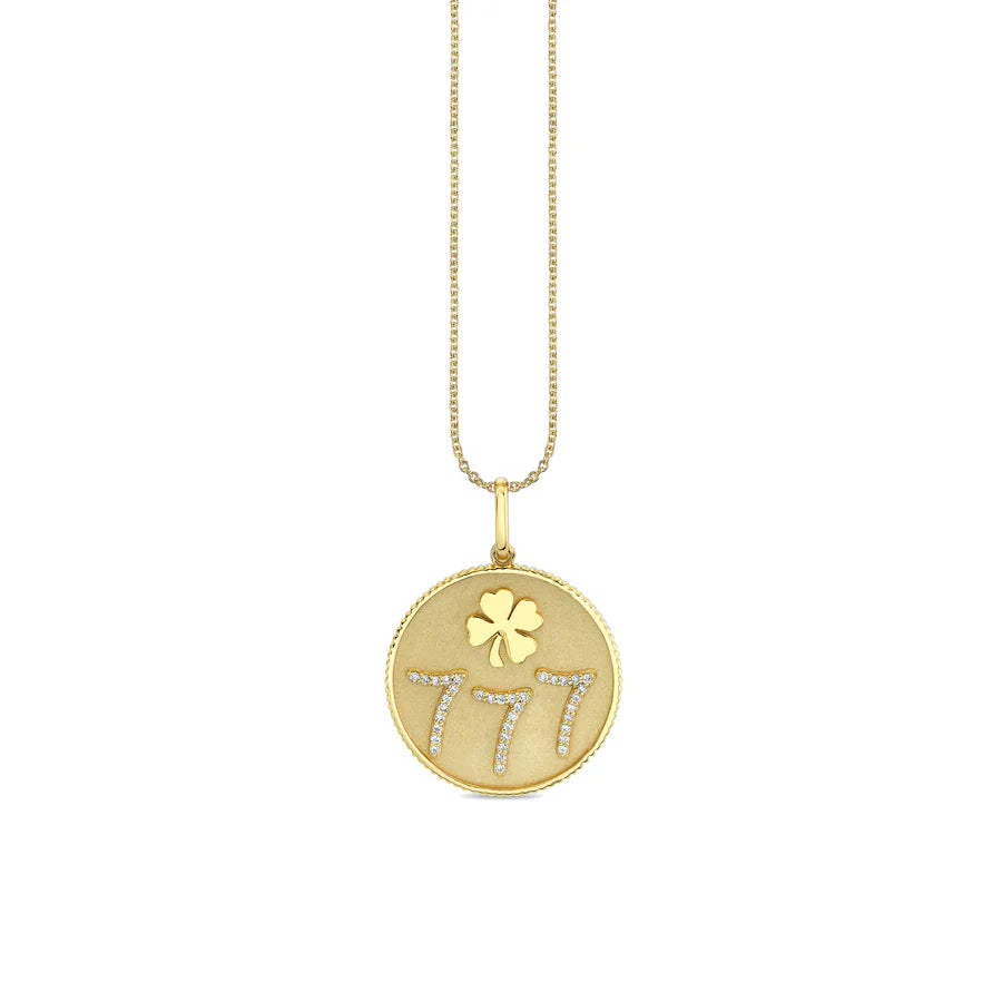 CUSTOMMADE ANGEL TOKEN NUMBER NECKLACE 777 – Byloro