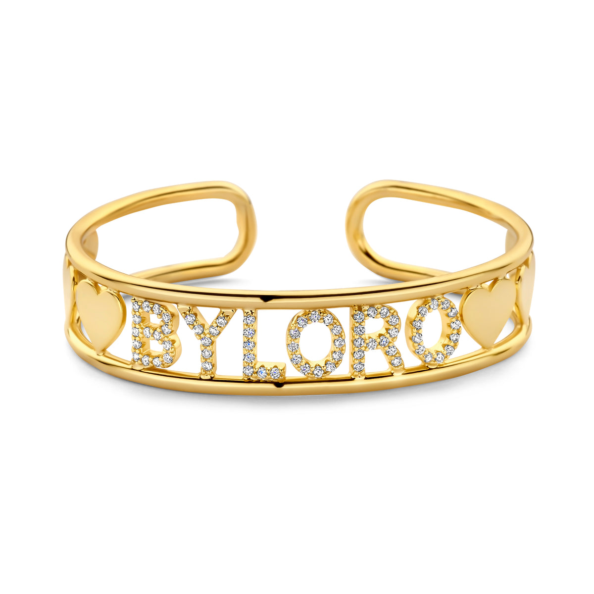 Gepersonaliseerde Bianc armband met naam in goud – Byloro