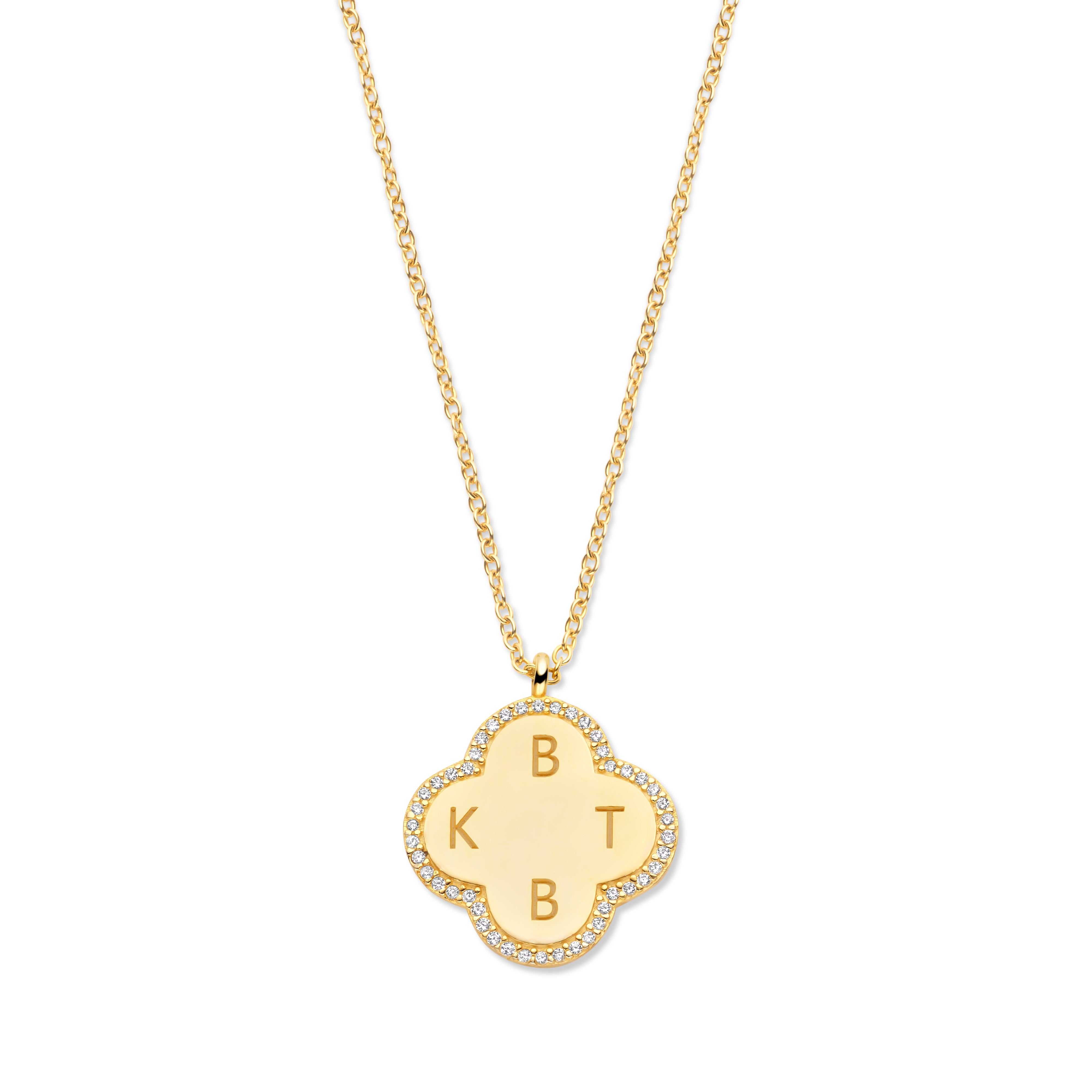CUSTOMMADE Lucky Clover Charm Necklace – Byloro