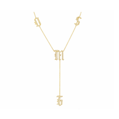 Custommade Old English Drop Necklace – Byloro