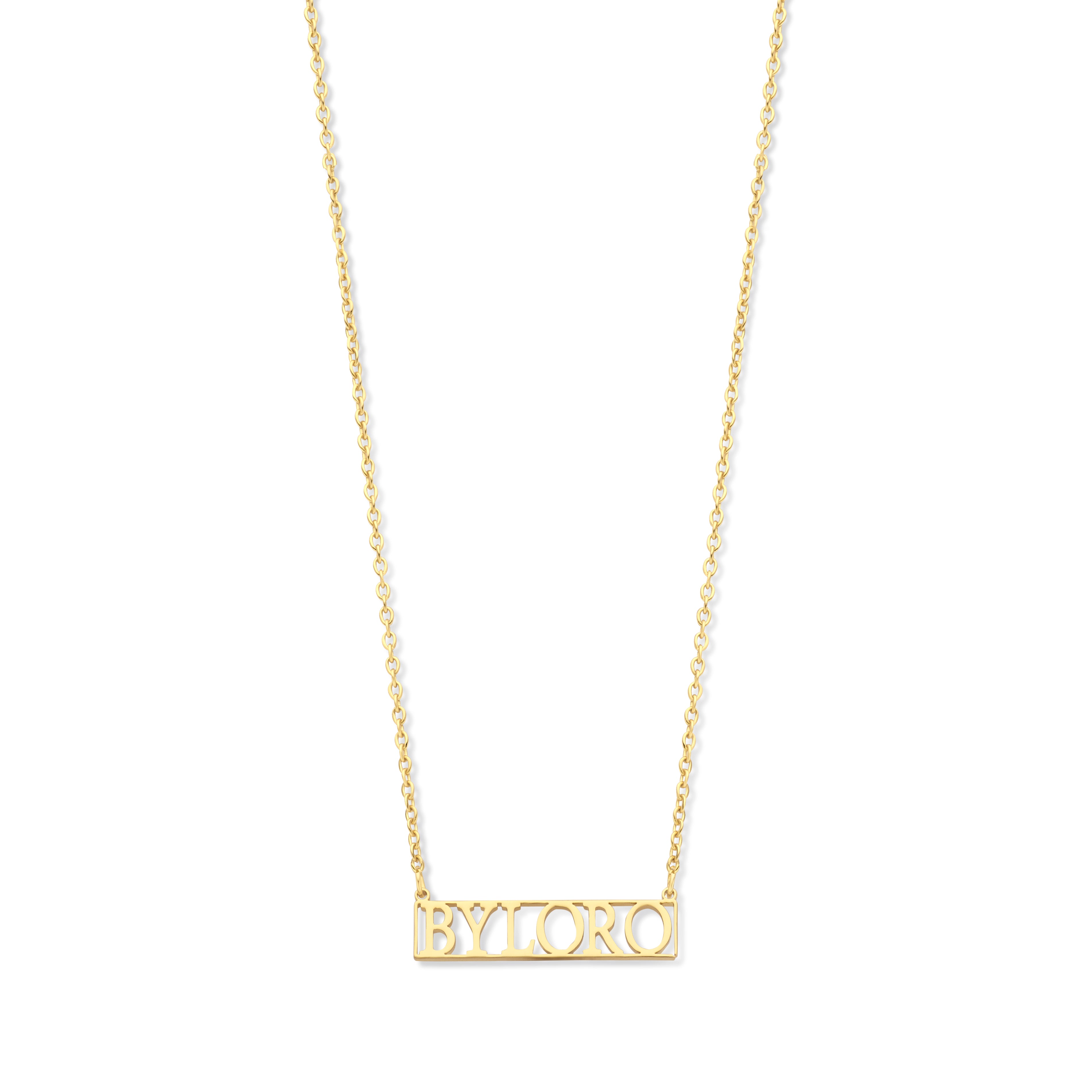 CUSTOMMADE INFINITY BAR NECKLACE – Byloro