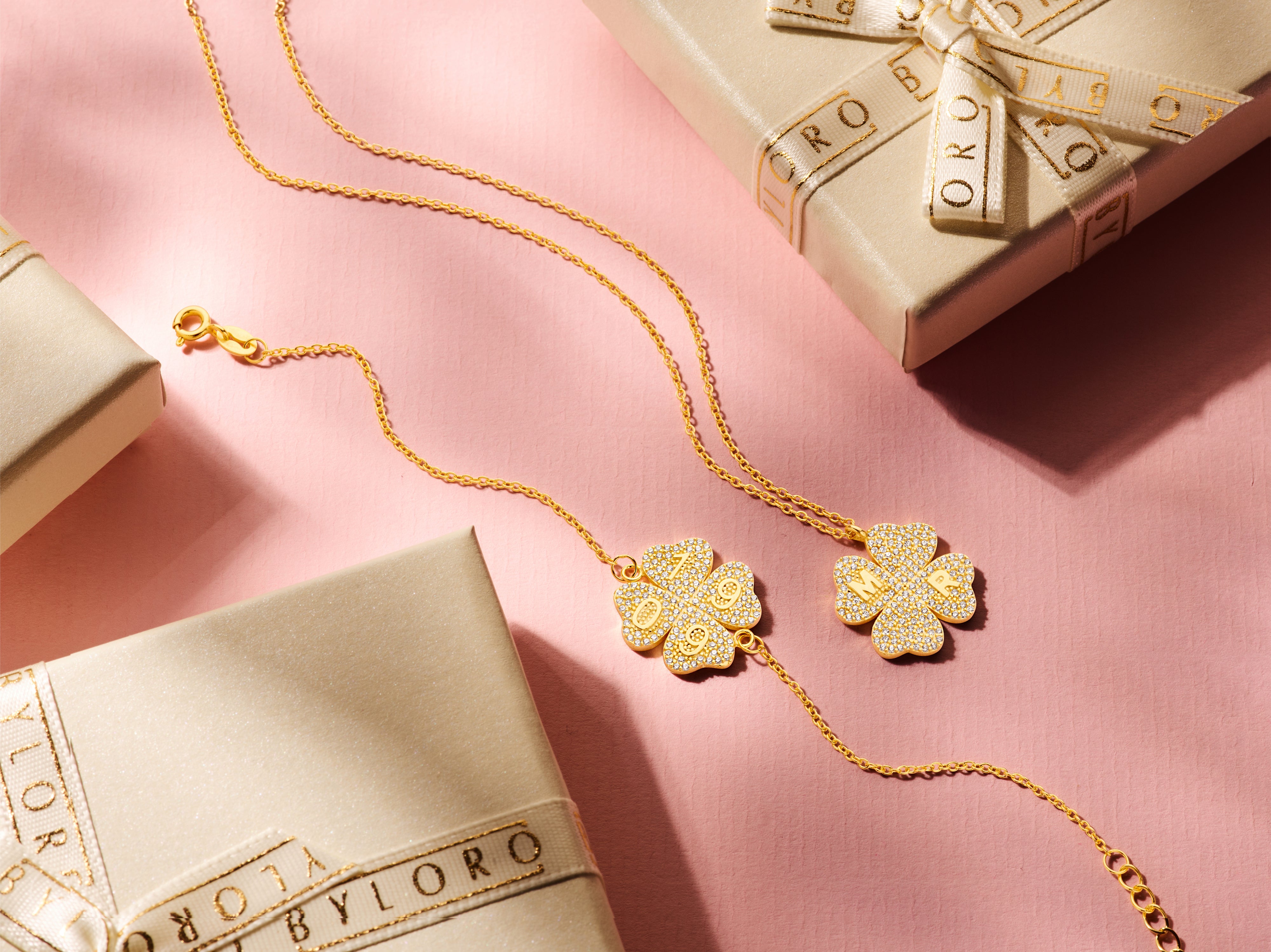 Custommade Lucky Leaf Set [KETTING + ARMBAND]