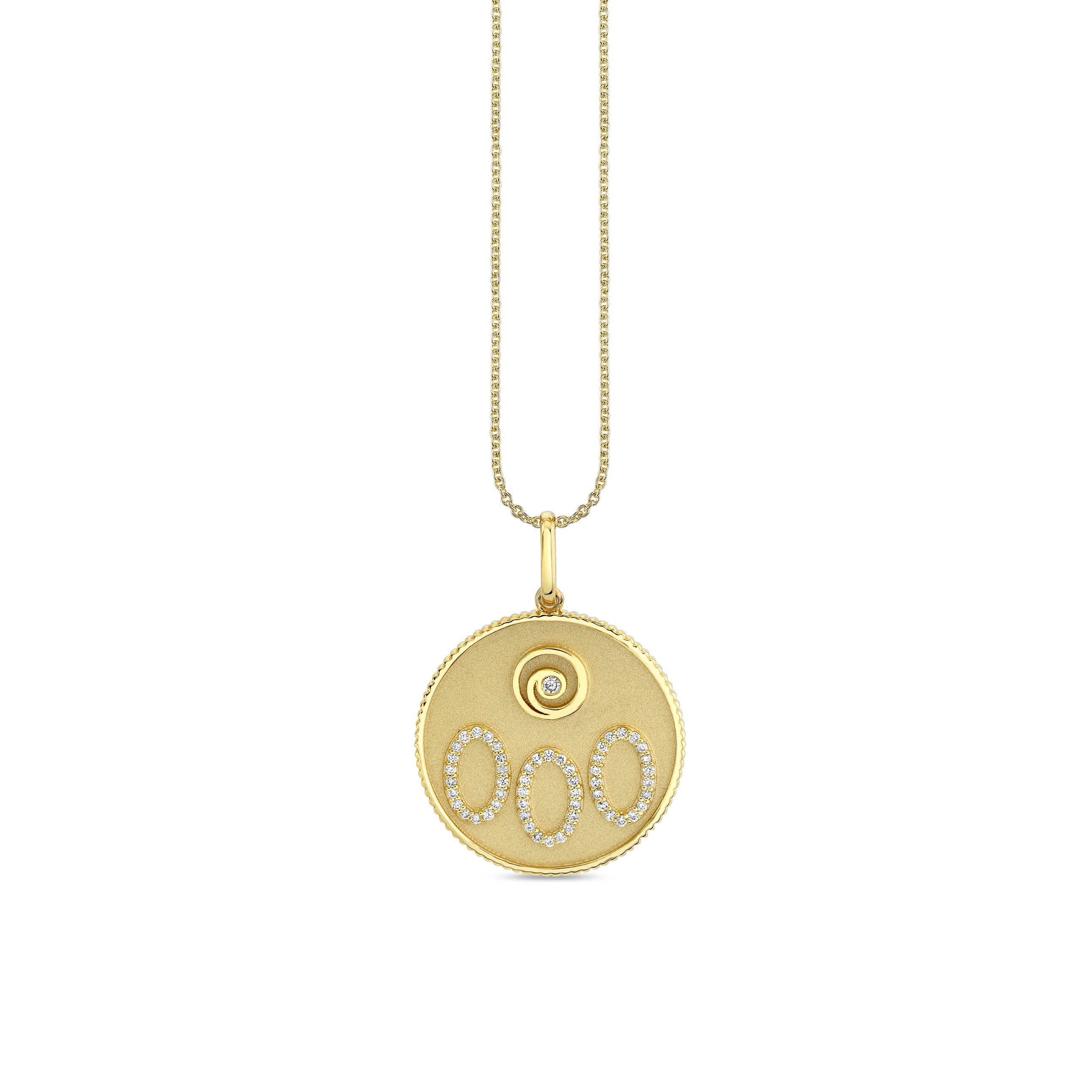 CUSTOMMADE ANGEL TOKEN NUMBER NECKLACE 000 – Byloro
