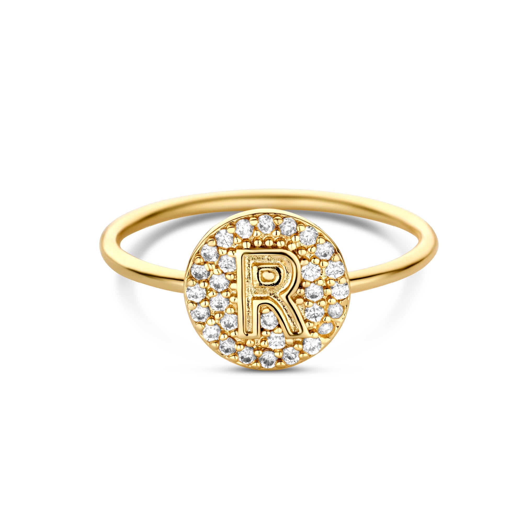 Custommade Circle initial ring – Byloro