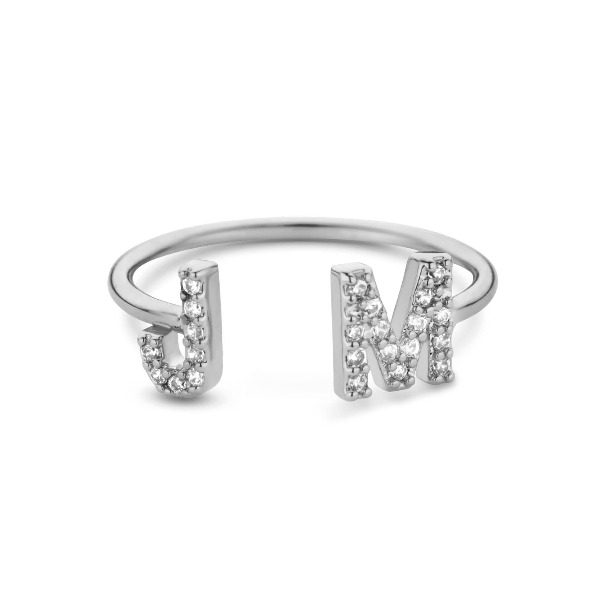 Maßgeschneiderter Ring mit 2 Initialen [2 Initialen]