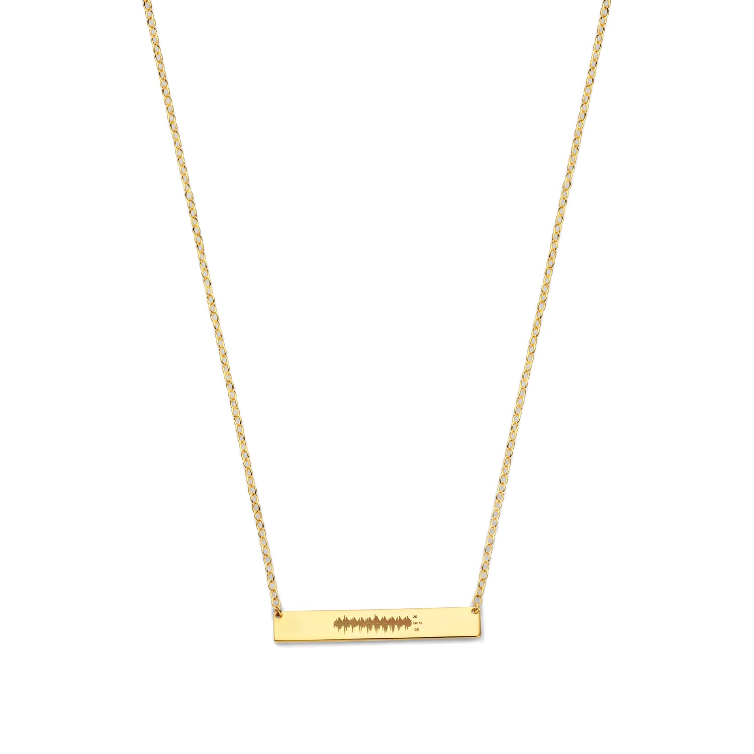 CUSTOMMADE Heartbeat Bar necklace x Ruby – Byloro