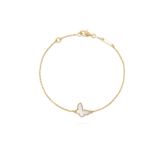 CUSTOMMADE WHITE BUTTERFLY Bracelet x Ruby – Byloro