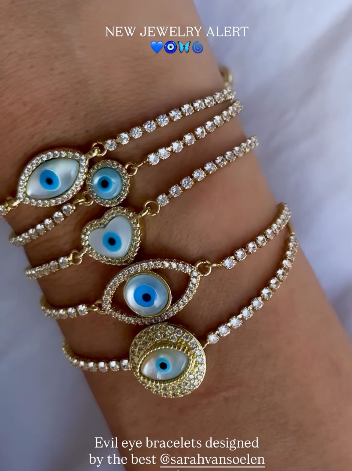 [CUSTOMMADE] Full Protection Evil Eye Set 4+2 GRATIS (MEEST GEKOZEN) x Sarah van Soelen