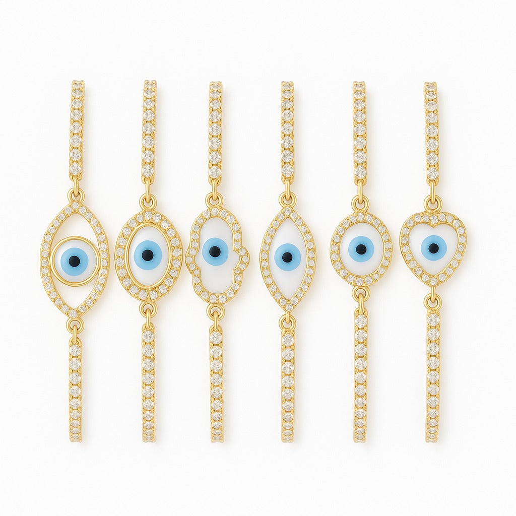 [CUSTOMMADE] Full Protection Evil Eye Set 4+2 GRATIS (MEEST GEKOZEN) x Sarah van Soelen – Byloro