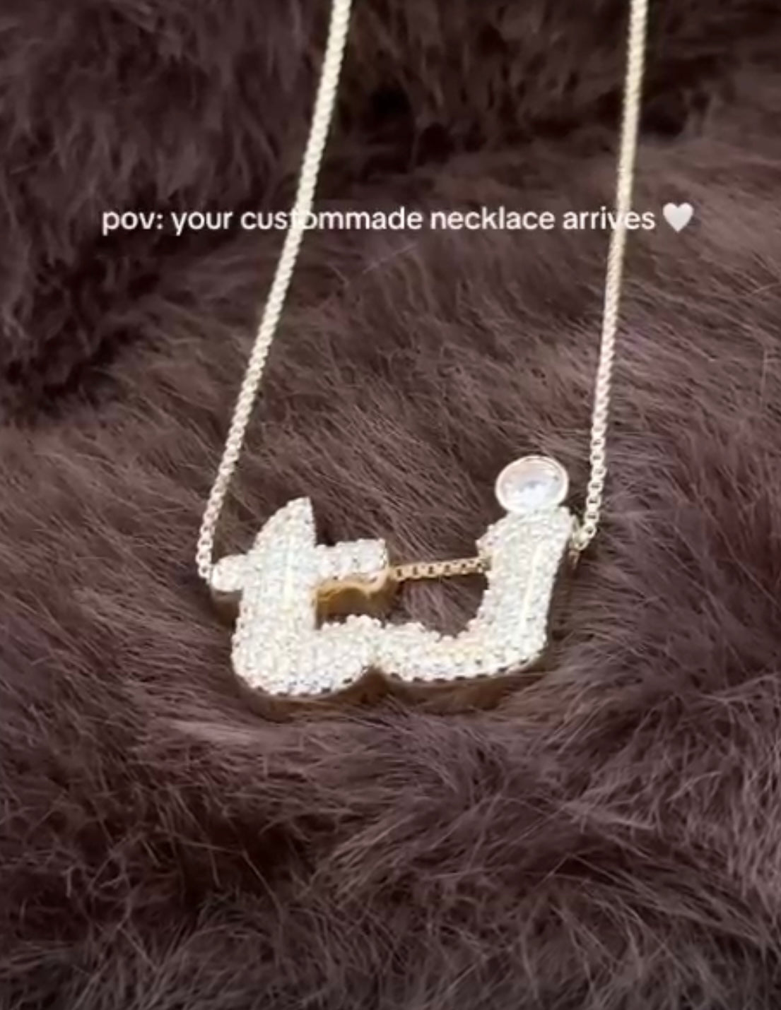 Custommade Iced Jumbo Initial Necklace – Byloro
