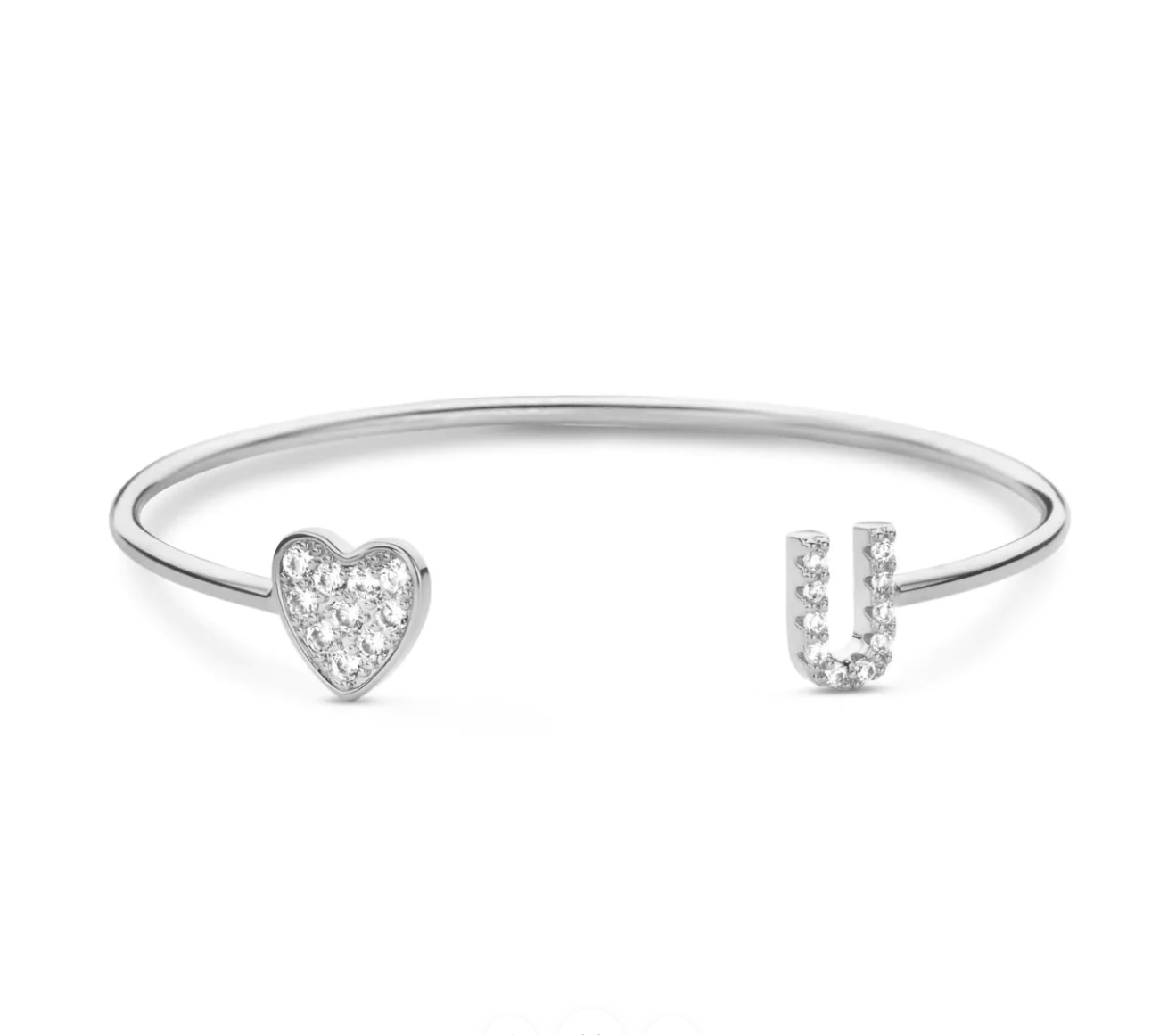 INITIAL BRACELET [OP VOORRAAD] [ZILVER][DIVERSE INITIALEN]