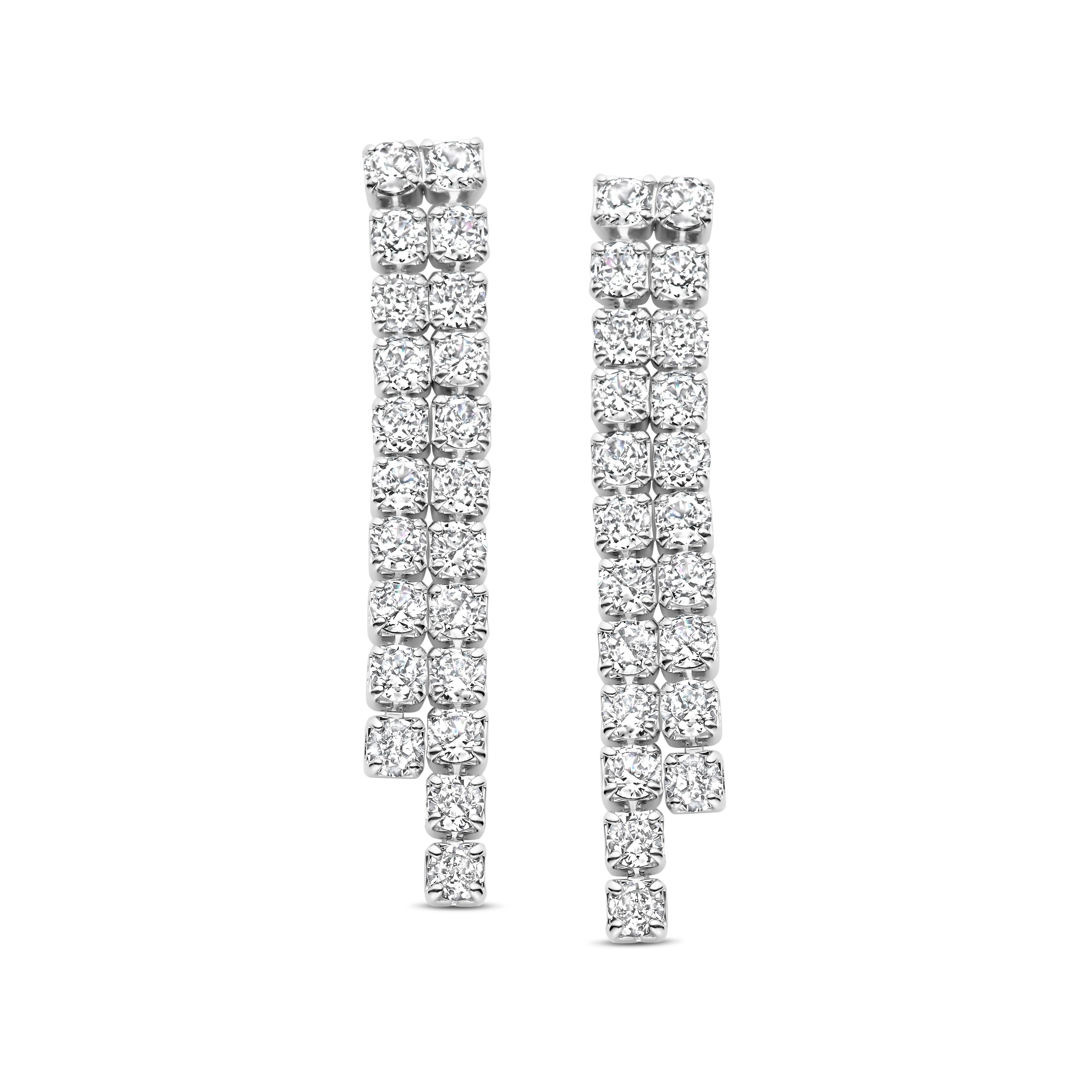 Sparkly Drop Earrings [ZILVER] – Byloro