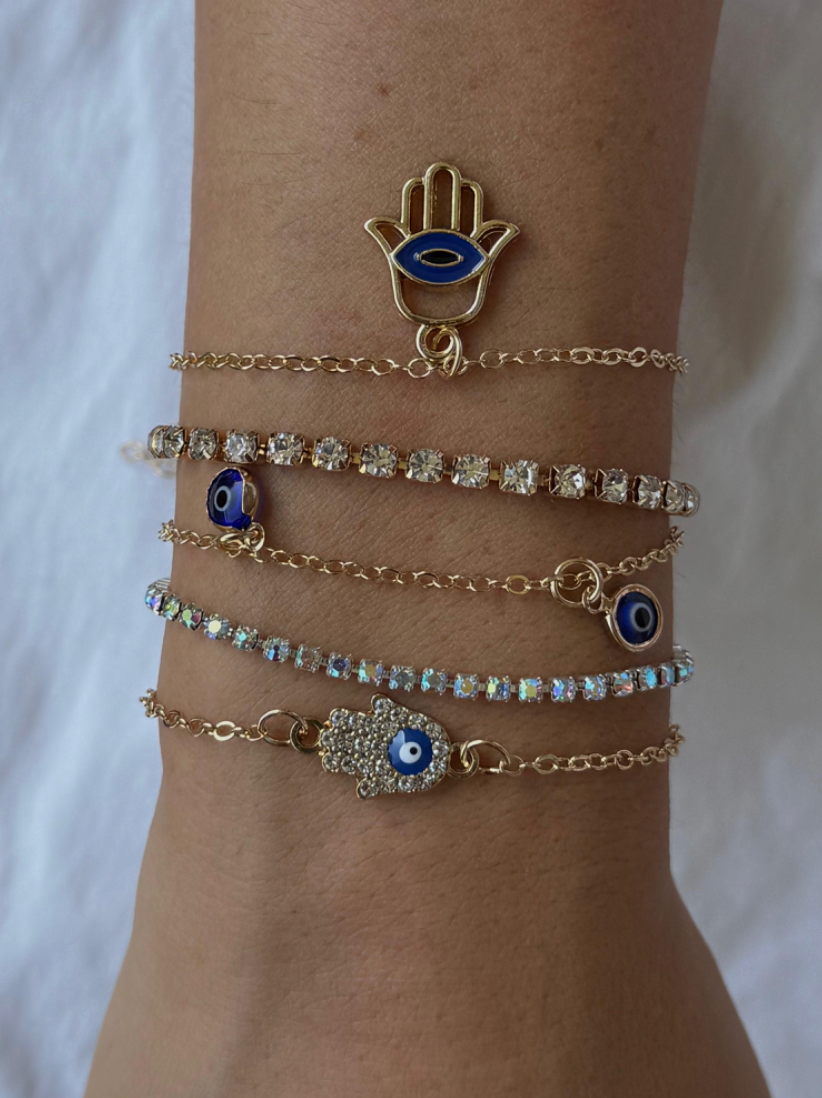 [CUSTOMMADE] Midnight Hamsa Evil Eye Set x Sarah van Soelen – Byloro