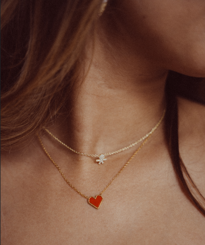 Custommade Diamond Child Necklace x Ruby